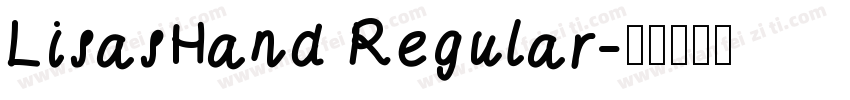 LisasHand Regular字体转换